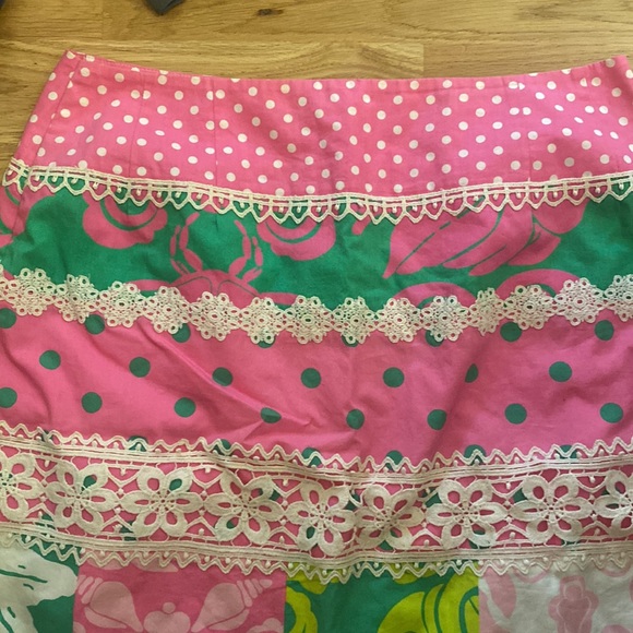 Lily Pulitzer Fancie Nancie printed skirt  - so cute - worn only once! - Picture 5 of 7
